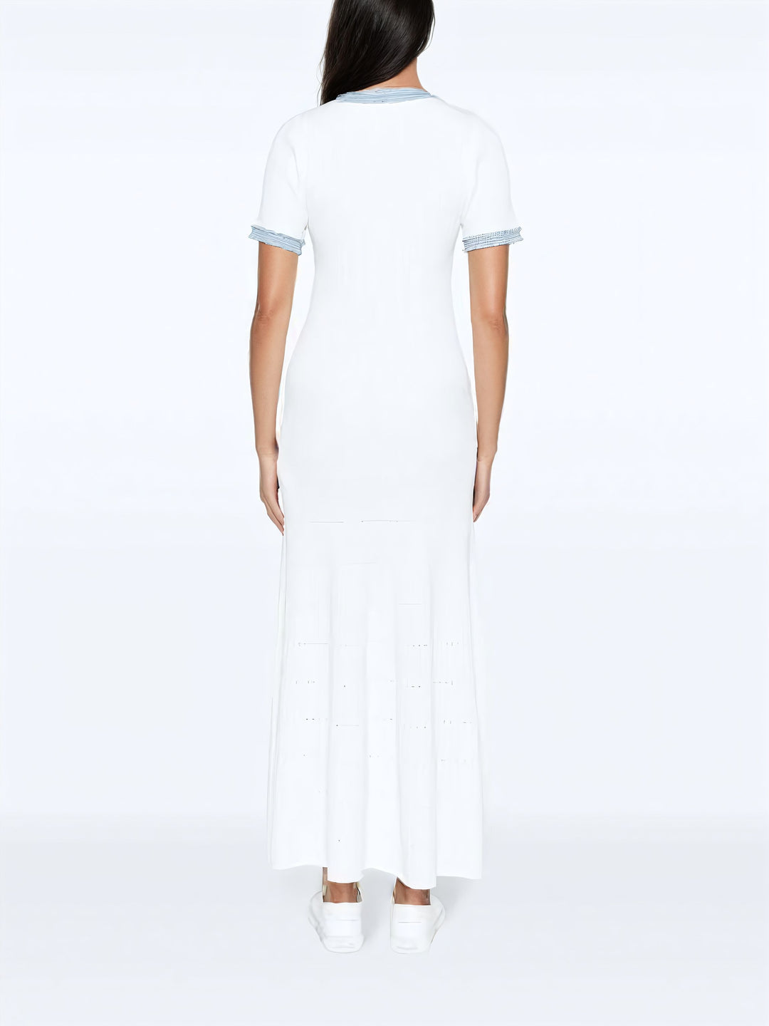 Sando Denim Knitted Maxi Kleid