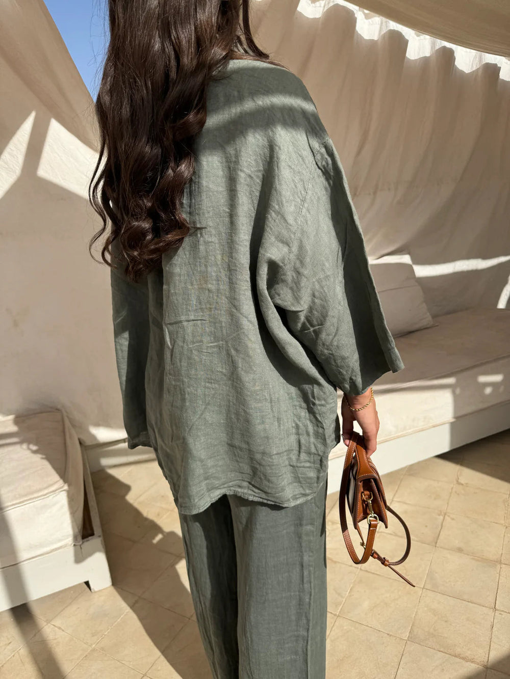 Sand Leinen Set