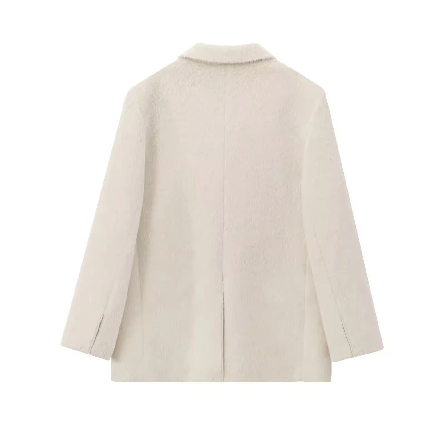Blazer in Felloptik