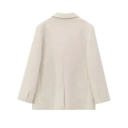 Blazer in Felloptik