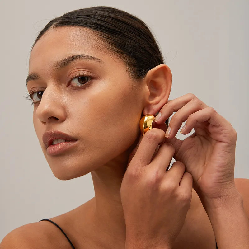 Ohrstecker Creolen 18 Karat Gold