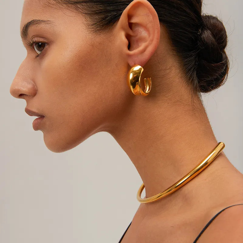 Ohrstecker Creolen 18 Karat Gold
