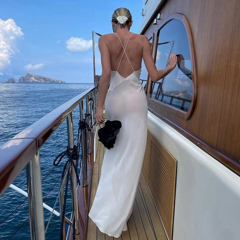 Mitternachtsblüte Abendkleid