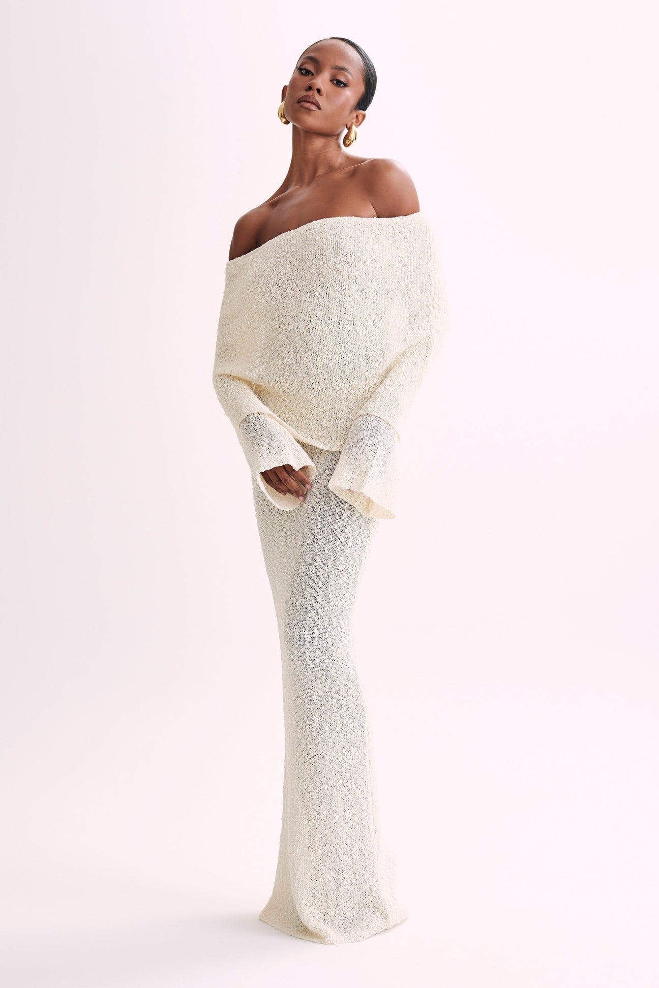 Luxe Maxi Strickkleid