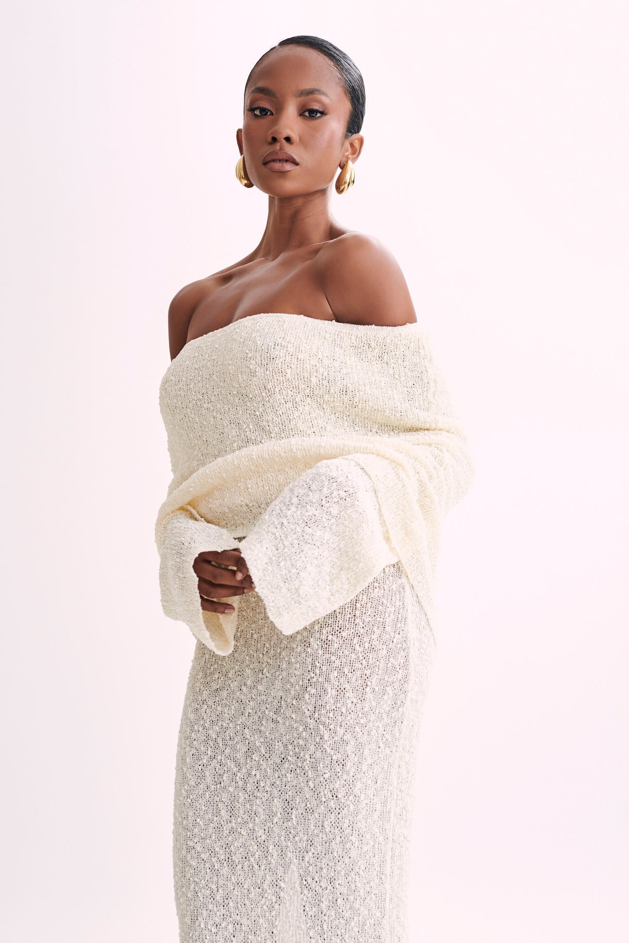 Luxe Maxi Strickkleid