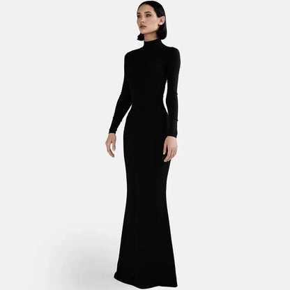 Midnight Grace Rückenfreies Couture Kleid